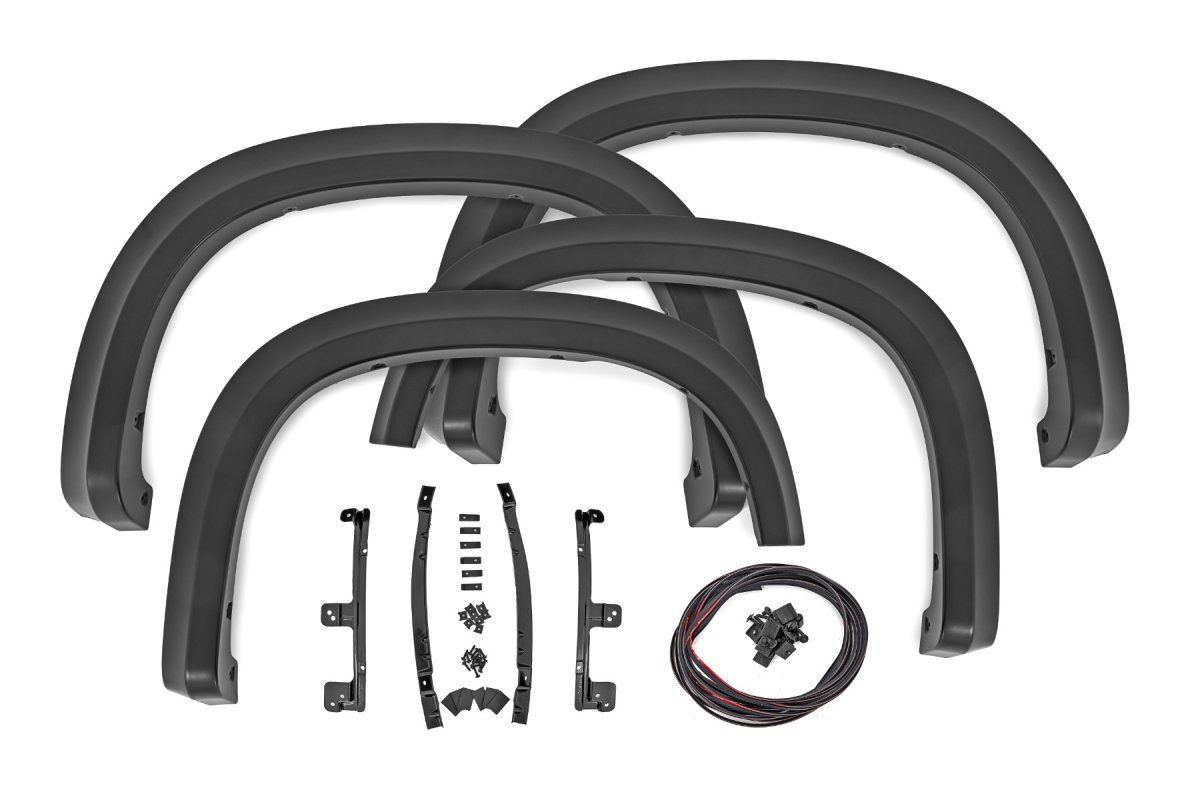 Chevrolet Silverado 1500 Fender Flares - Rough Country - Sport - Northsky Blue - '19-'23